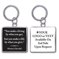 Keychain With Quote "Make A Life"